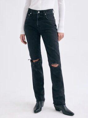 Agolde Cherie High-Rise Black